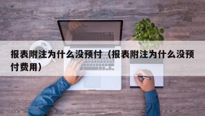 报表附注为什么没预付（报表附注为什么没预付费用）