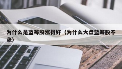 为什么是蓝筹股涨得好（为什么大盘蓝筹股不涨）