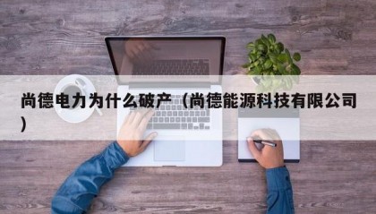 尚德电力为什么破产（尚德能源科技有限公司）